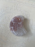 Pink Amethyst Moon with stand