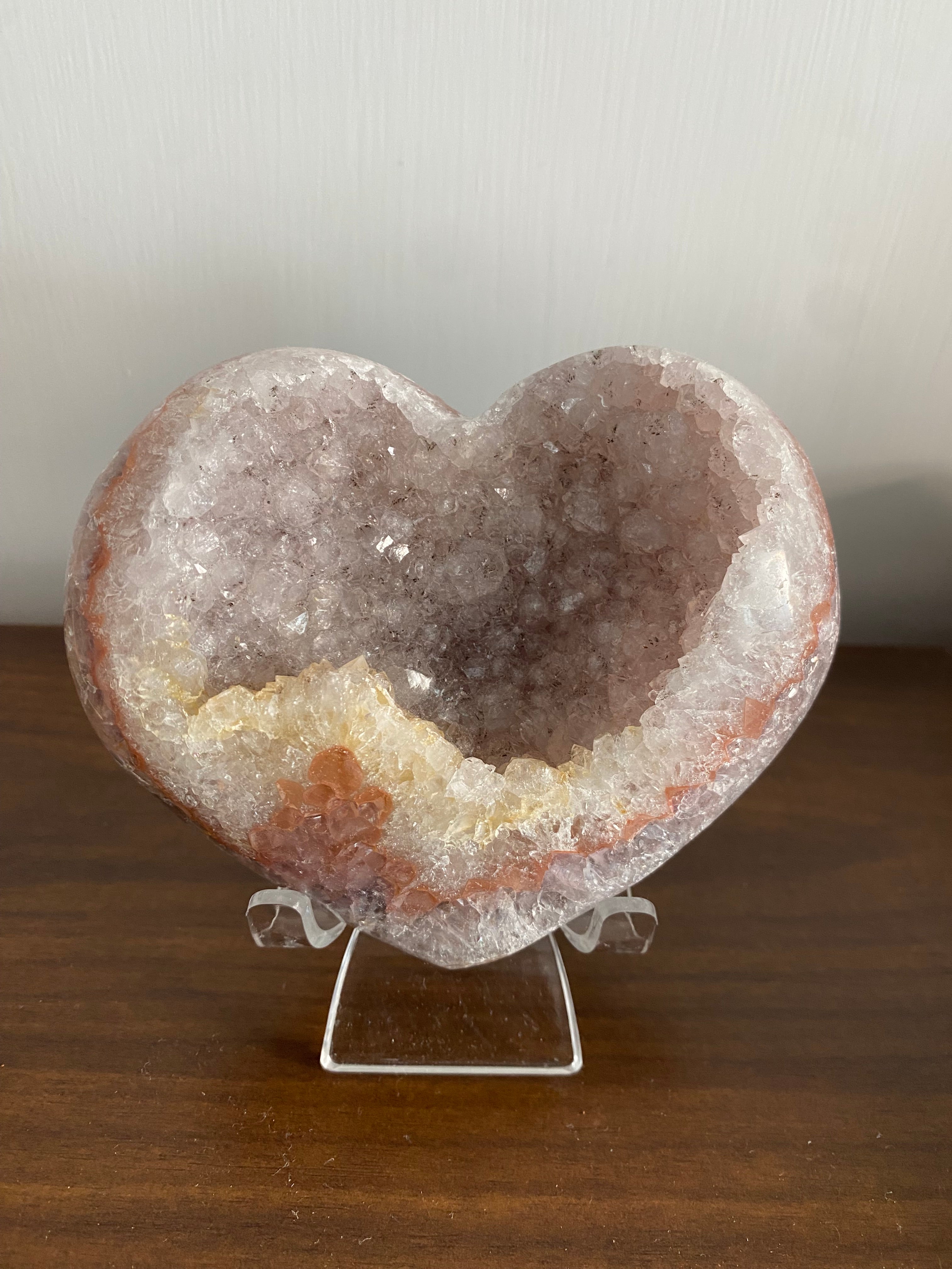 Pink Amethyst Heart