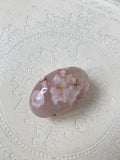Flower Agate Palm Stone