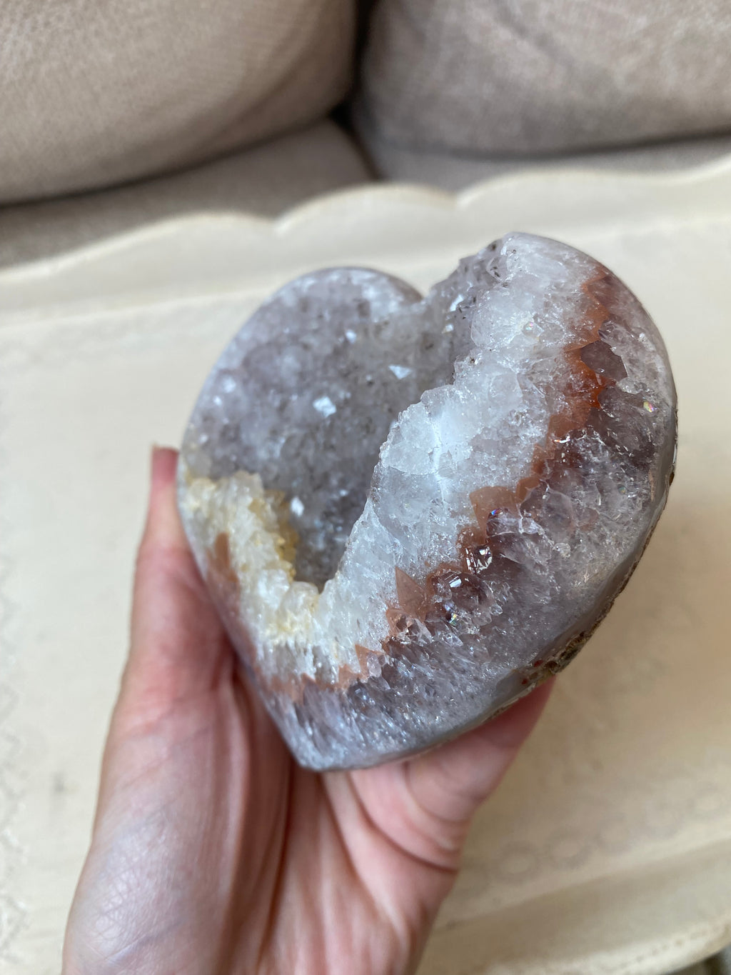 Pink Amethyst Heart