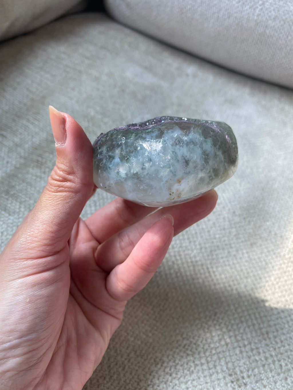 Amethyst Heart (Green and Purple)