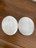 Selenite Palm Stone