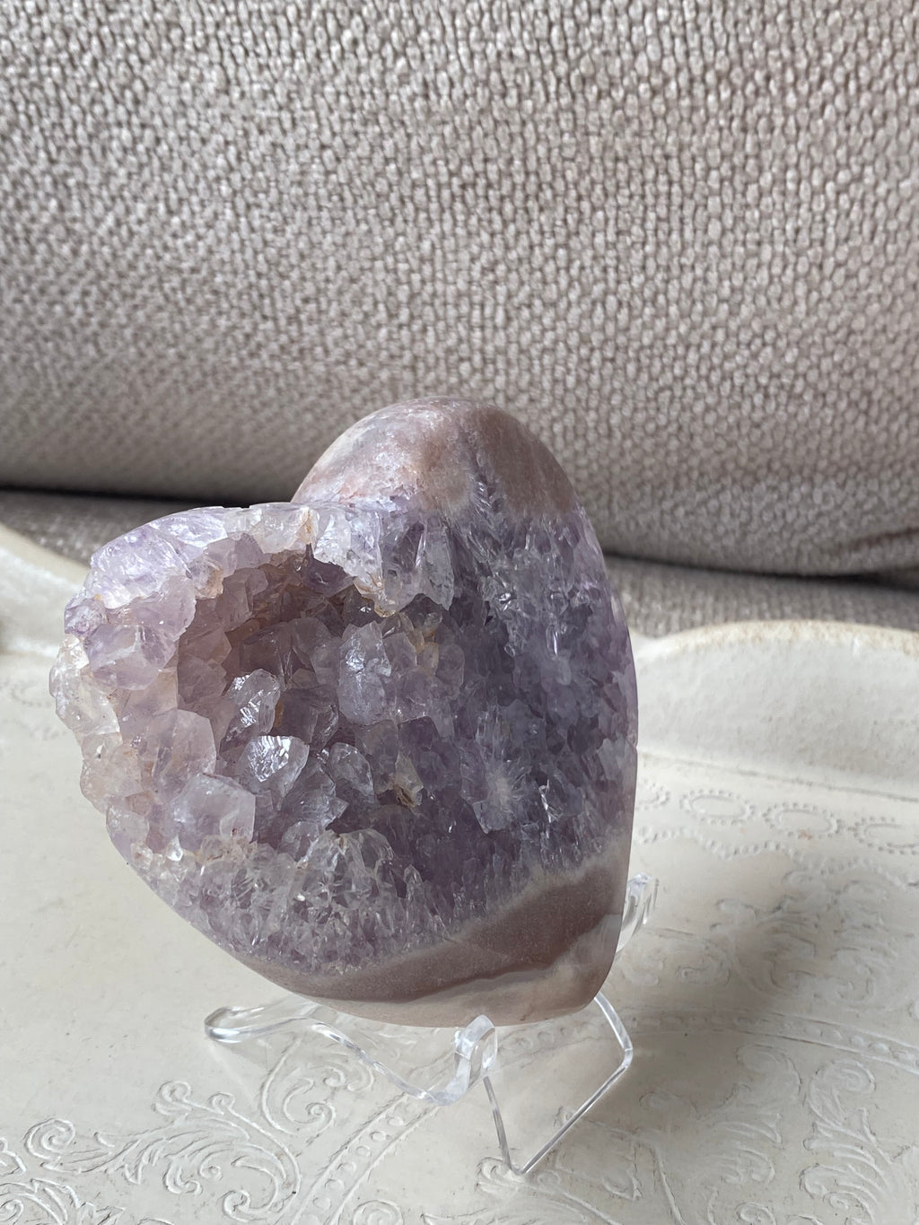 Pink Amethyst Heart