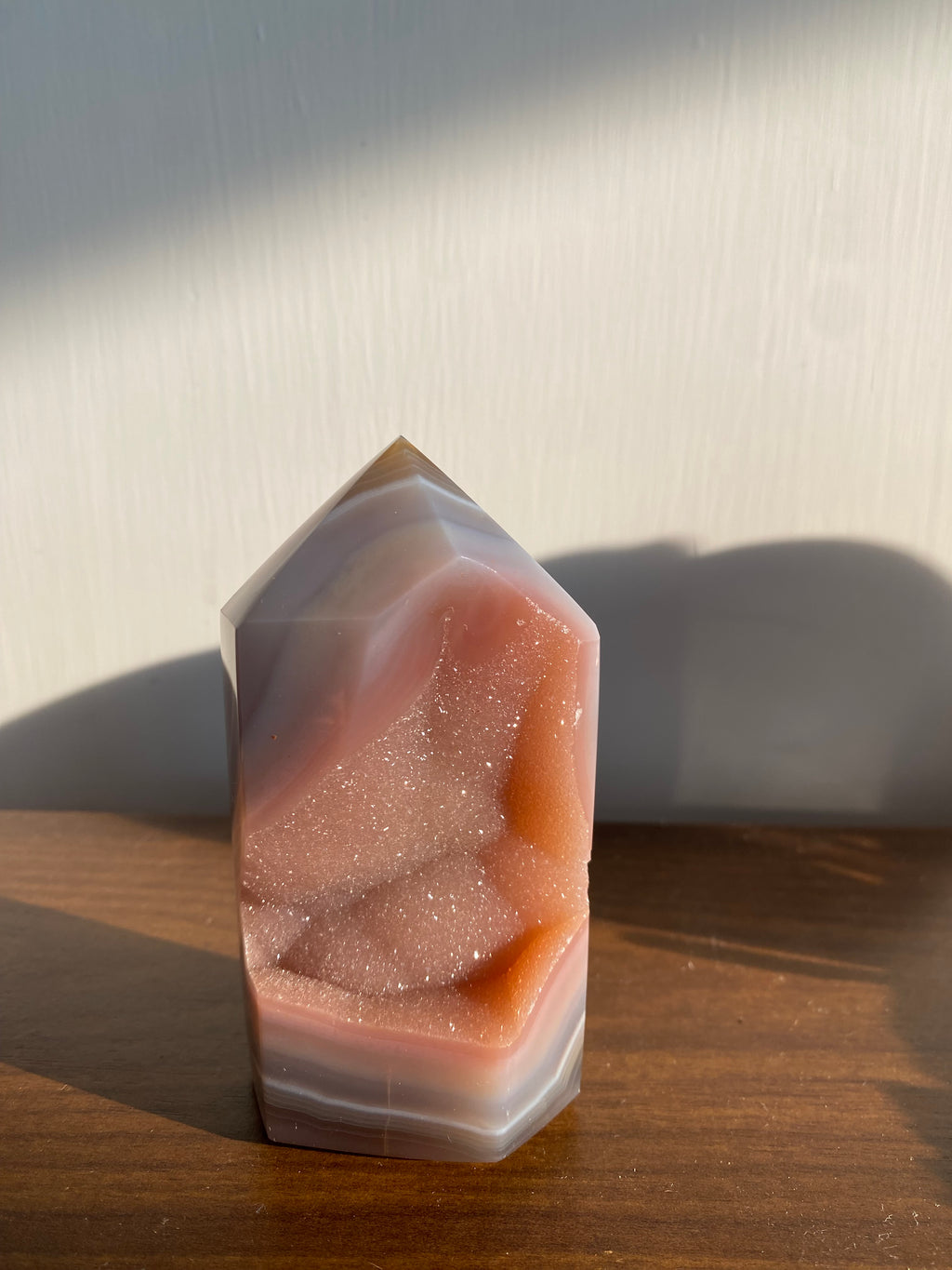 Agate Druzy Tower
