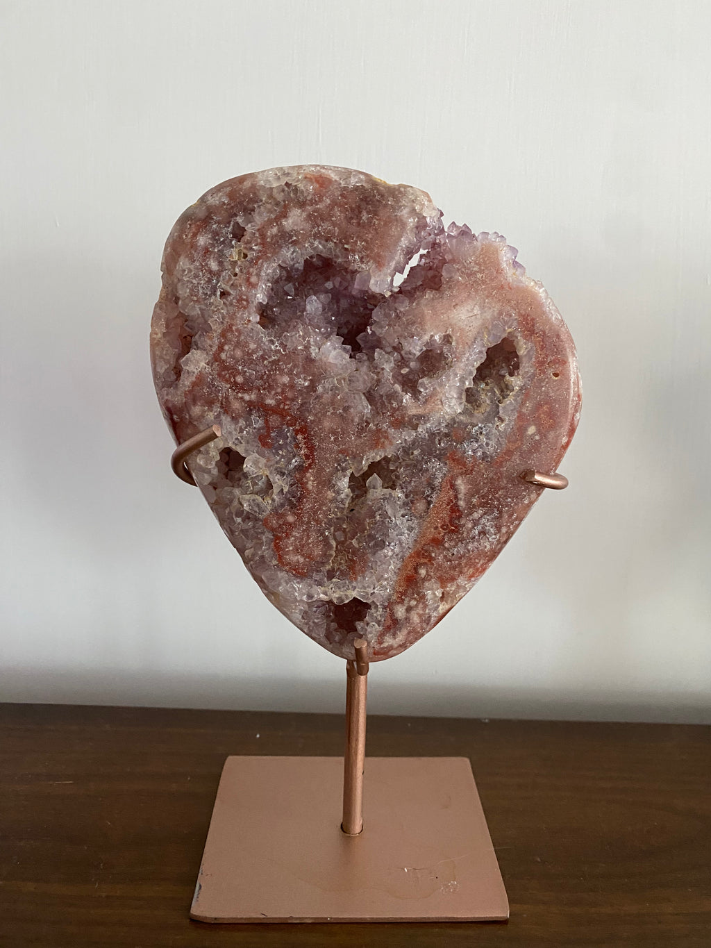Pink Amethyst Slab with stand