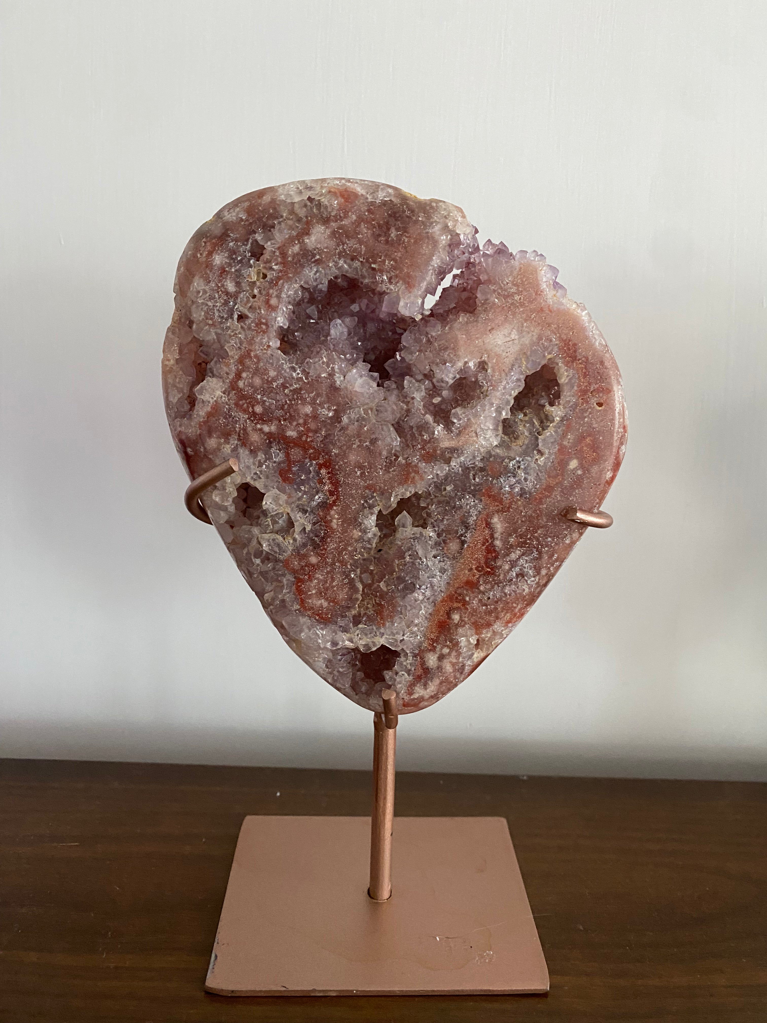 Pink Amethyst Slab with stand