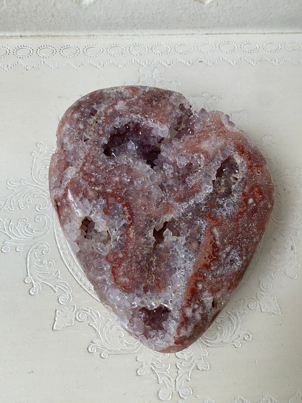 Pink Amethyst Slab with stand