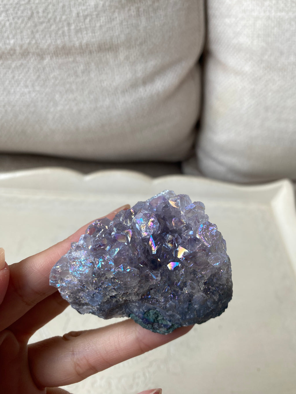 Aura Amethyst Cluster
