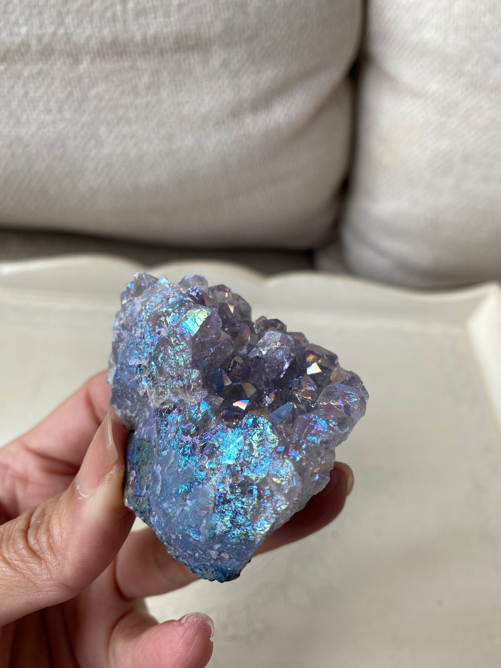 Aura Amethyst Cluster
