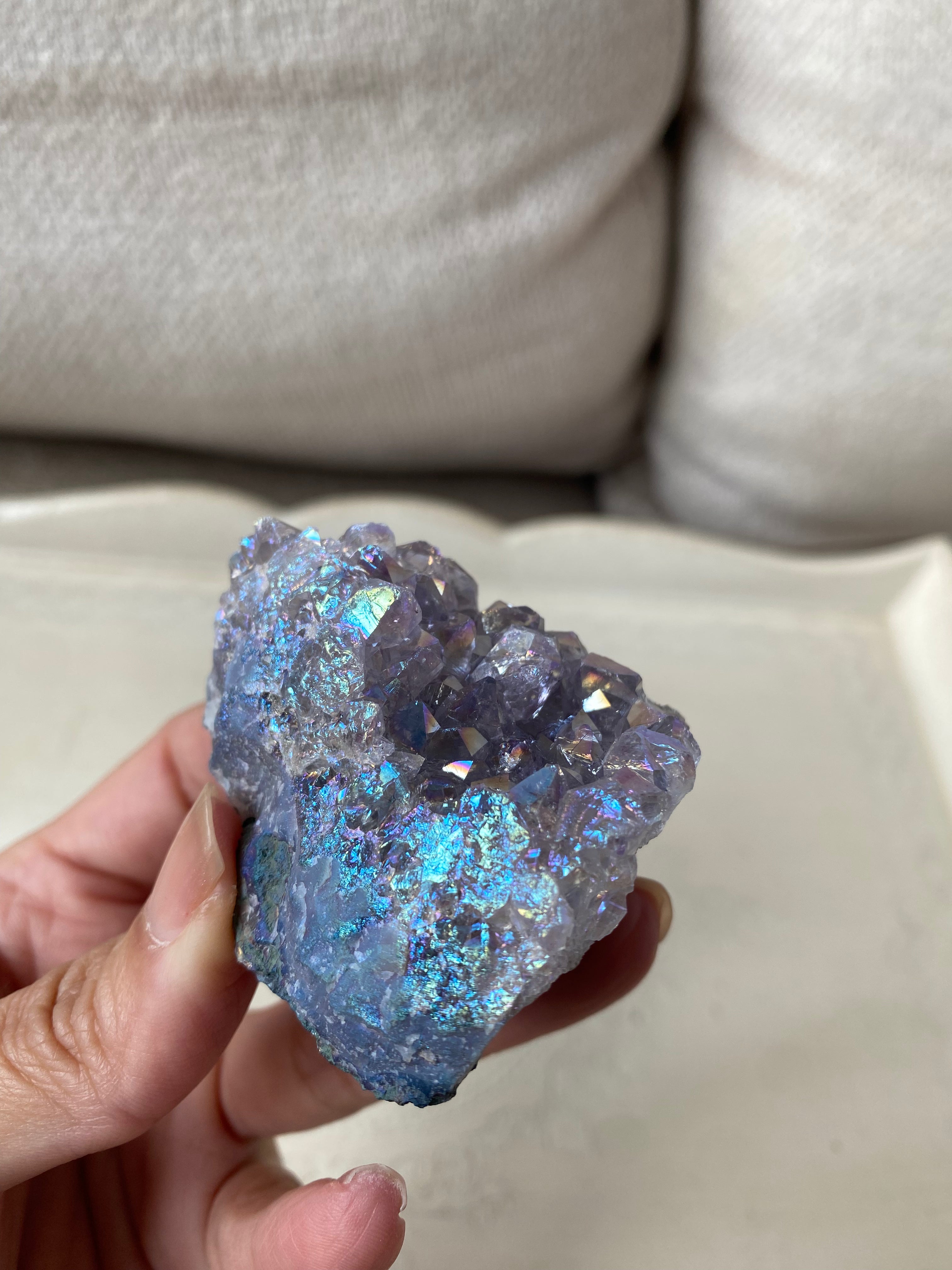 Aura Amethyst Cluster