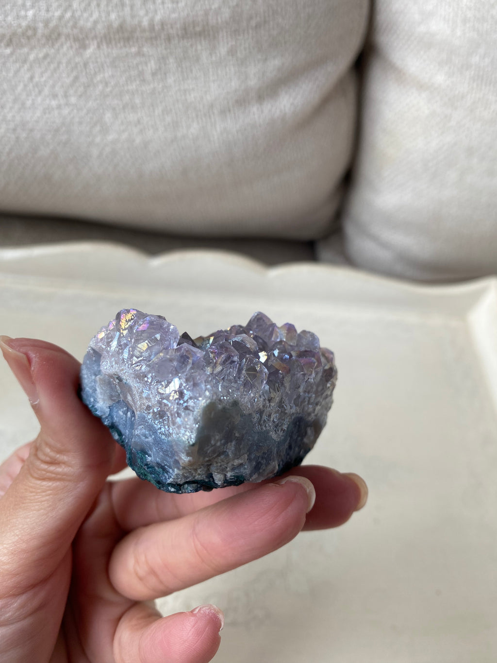 Aura Amethyst Cluster