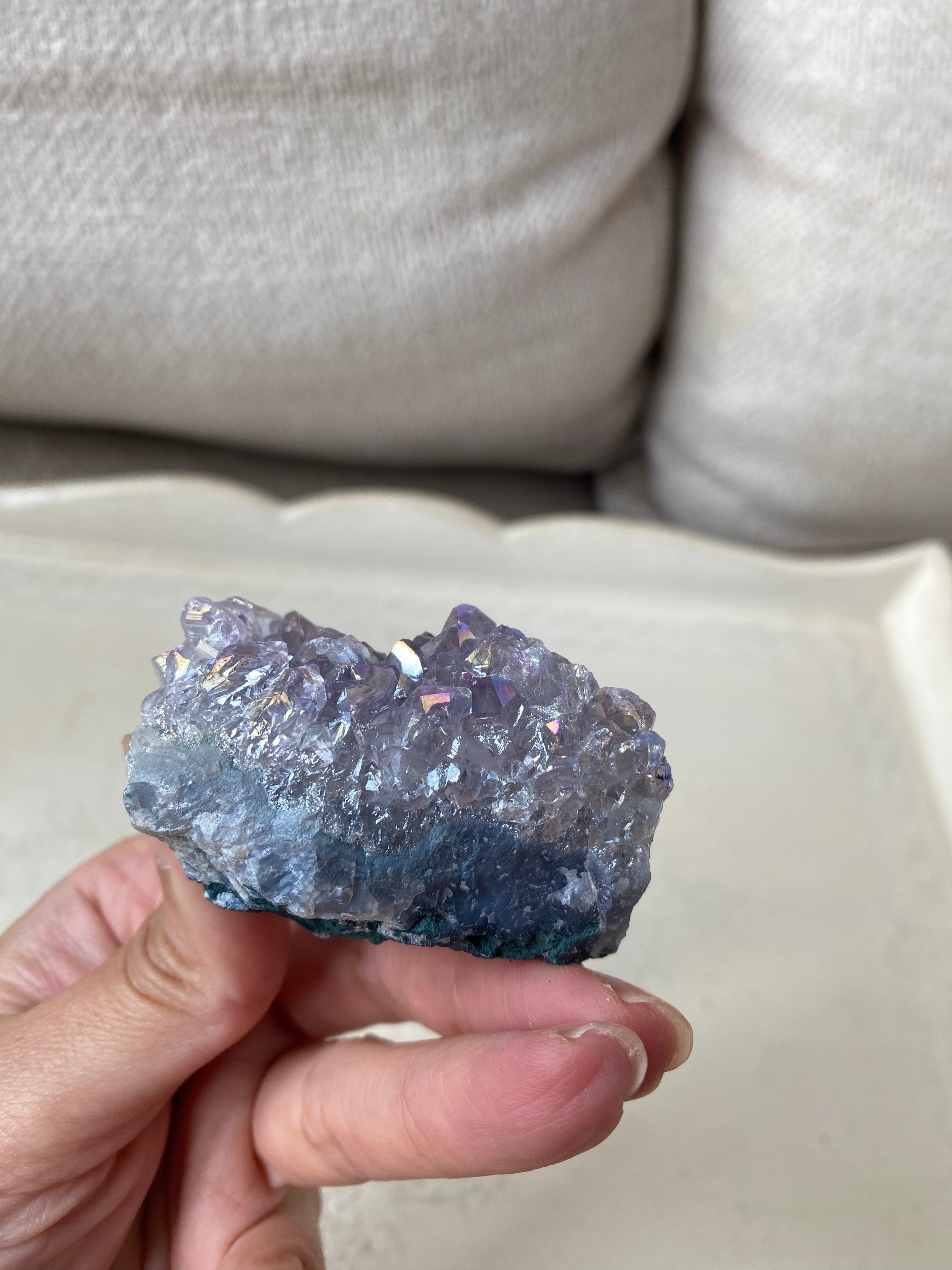 Aura Amethyst Cluster