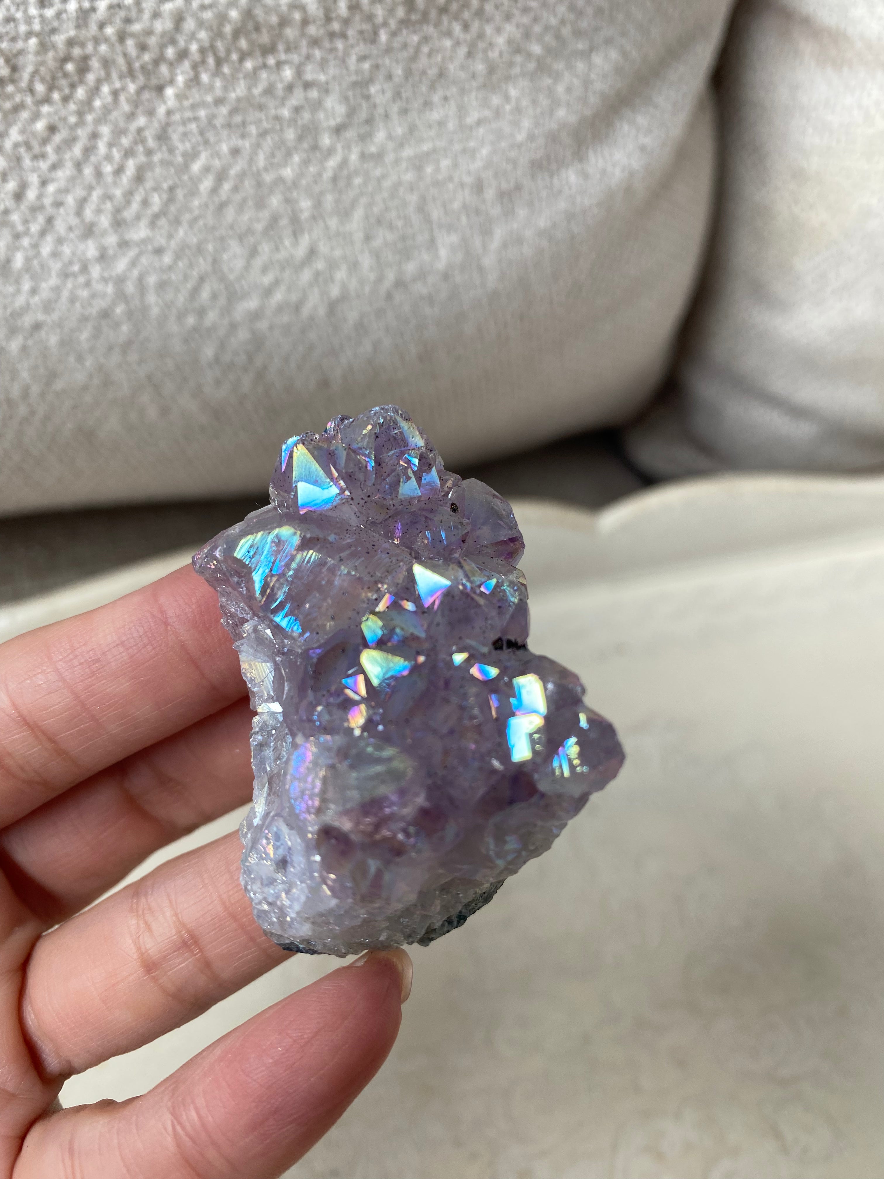 Aura Amethyst Cluster