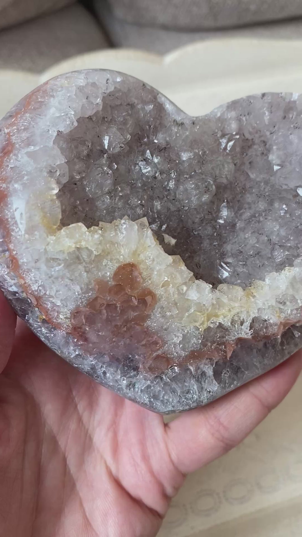 Pink Amethyst Heart