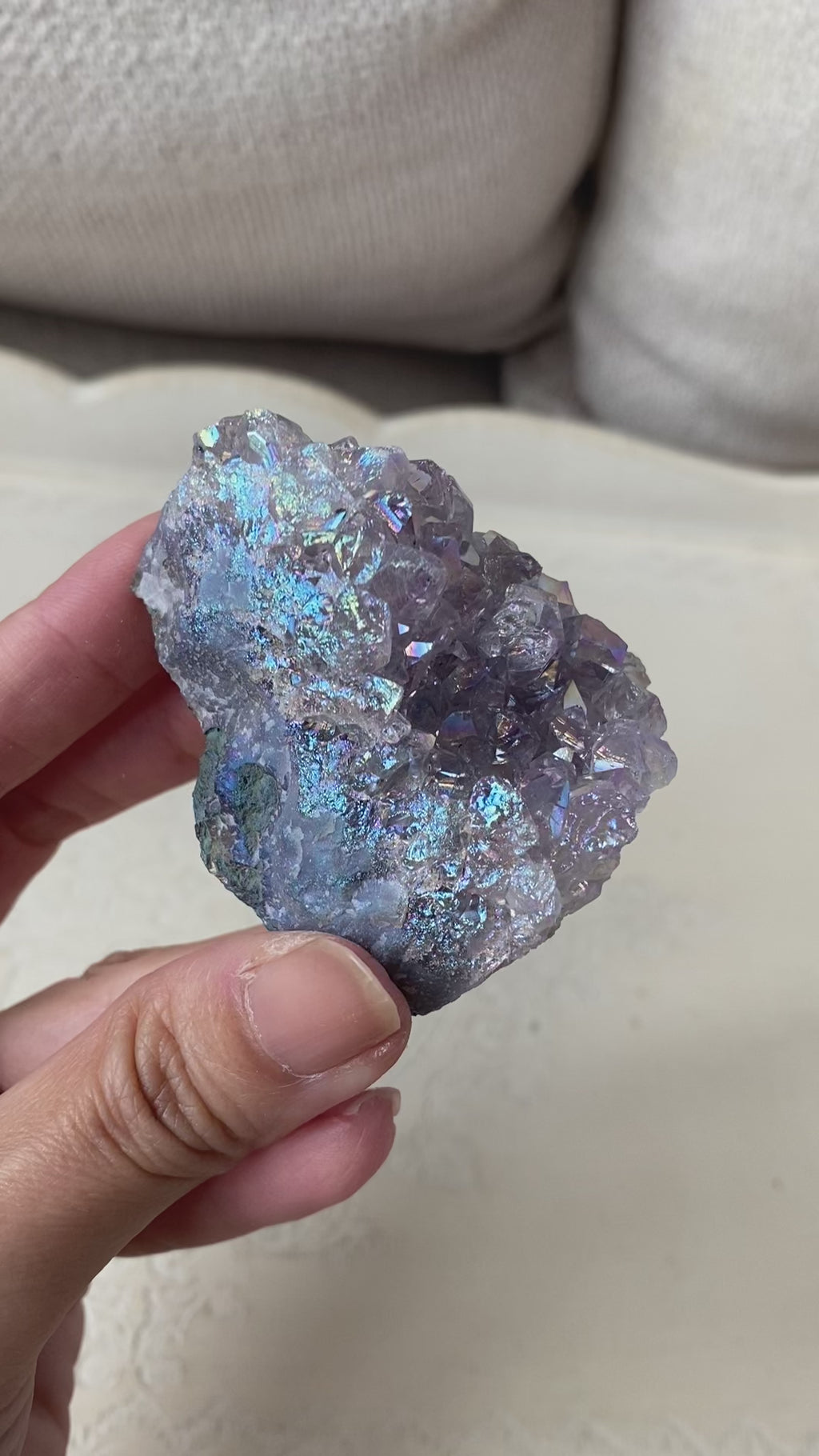 Aura Amethyst Cluster
