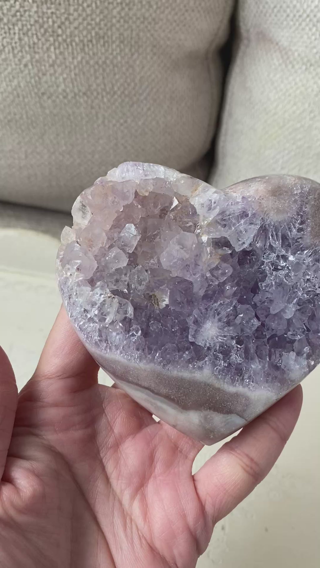 Pink Amethyst Heart