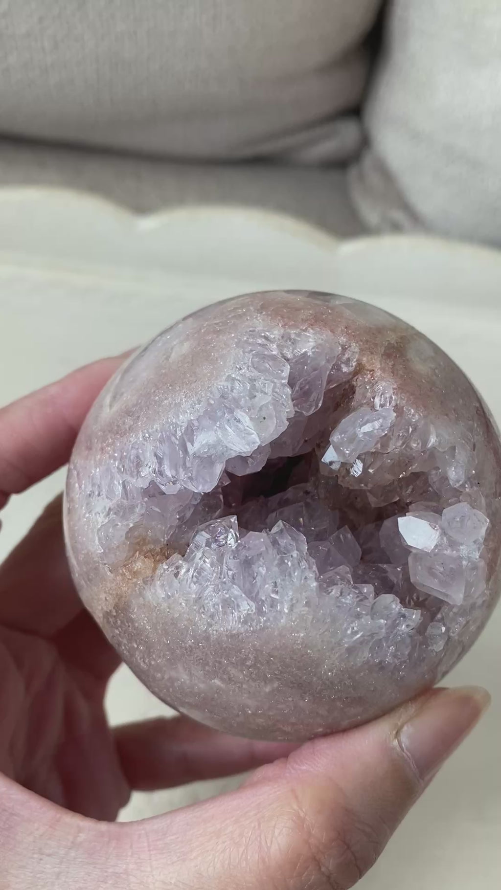 Pink Amethyst Spheres